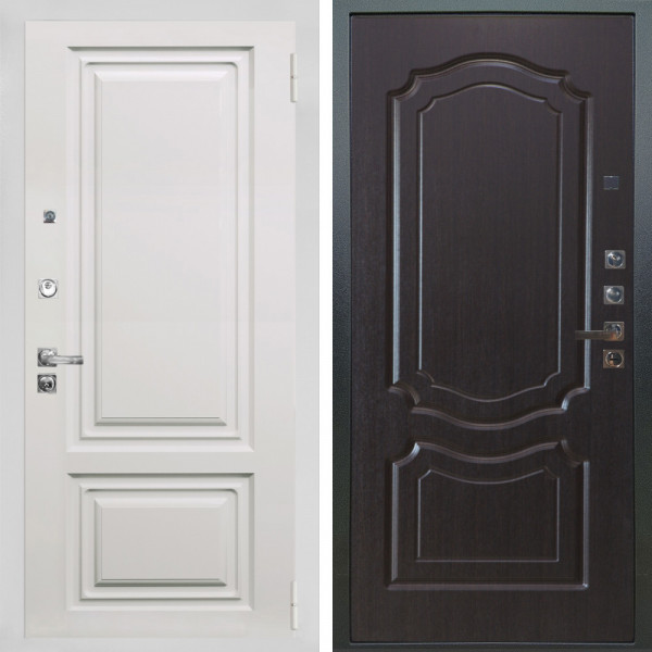 Входная дверь Аргус ЛЮКС 3К ПРО Элион мвр белый + Мишель Венге
