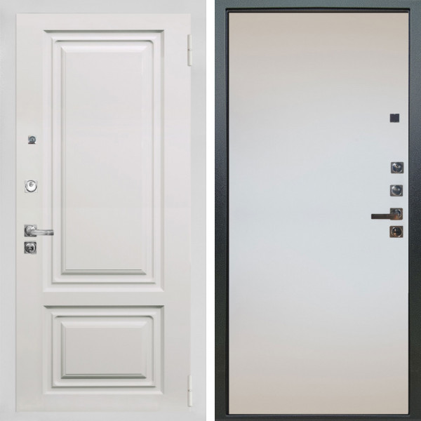 Входная дверь Аргус ЛЮКС 3К ПРО Элион мвр белый + Под покраску