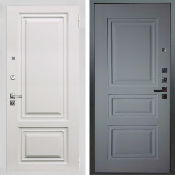 Входная дверь Аргус ЛЮКС 3К ПРО Элион мвр белый + Скиф Силк маус