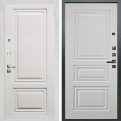 Входная дверь Аргус ЛЮКС 3К ПРО Элион мвр белый + Скиф Софт милк