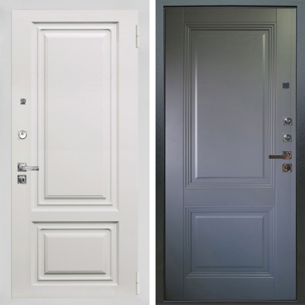 Входная дверь Аргус ЛЮКС 3К ПРО Элион мвр белый + Соло Антрацит