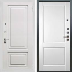 Входная дверь Аргус ЛЮКС 3К ПРО Элион мвр белый + Соренто Белая эмаль