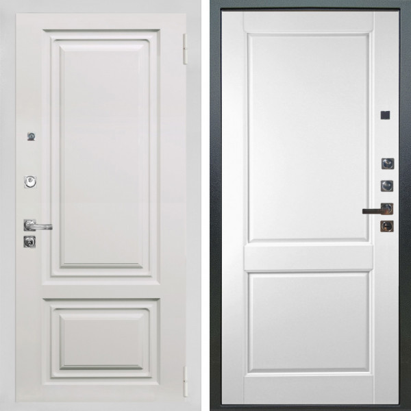 Входная дверь Аргус ЛЮКС 3К ПРО Элион мвр белый + Соренто Белая эмаль