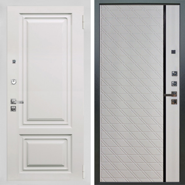 Входная дверь Аргус ЛЮКС 3К ПРО Элион мвр белый + Тори Софт милк