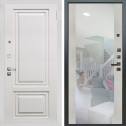 Входная дверь Аргус ЛЮКС 3К ПРО Элион мвр белый + Вояж Белое дерево