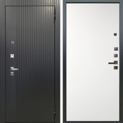 Входная дверь Аргус ЛЮКС 3К ПРО Фрейда Черный кварц + Элегант Софт милк