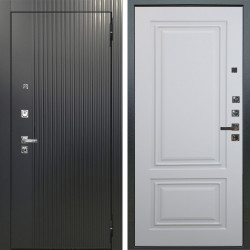 Входная дверь Аргус ЛЮКС 3К ПРО Фрейда Черный кварц + Элион Софт милк