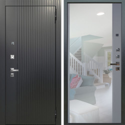 Входная дверь Аргус ЛЮКС 3К ПРО Фрейда Черный кварц + Магнум Силк маус