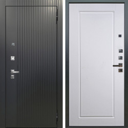 Входная дверь Аргус ЛЮКС 3К ПРО Фрейда Черный кварц + Тревор Софт милк