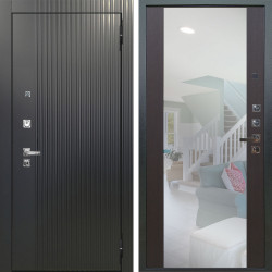 Входная дверь Аргус ЛЮКС 3К ПРО Фрейда Черный кварц + Вояж Венге