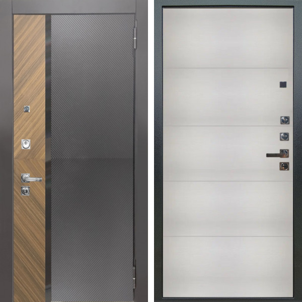 Входная дверь Аргус ЛЮКС 3К ПРО Фуриоса + Агат Вельвет белый горизонт