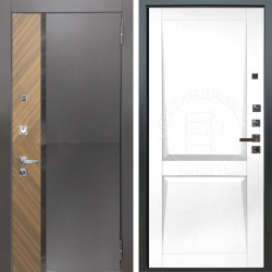 Входная дверь Аргус ЛЮКС 3К ПРО Фуриоса + Ариана Белая эмаль