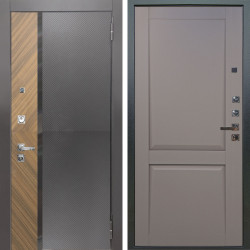 Входная дверь Аргус ЛЮКС 3К ПРО Фуриоса + Ариана Серая эмаль
