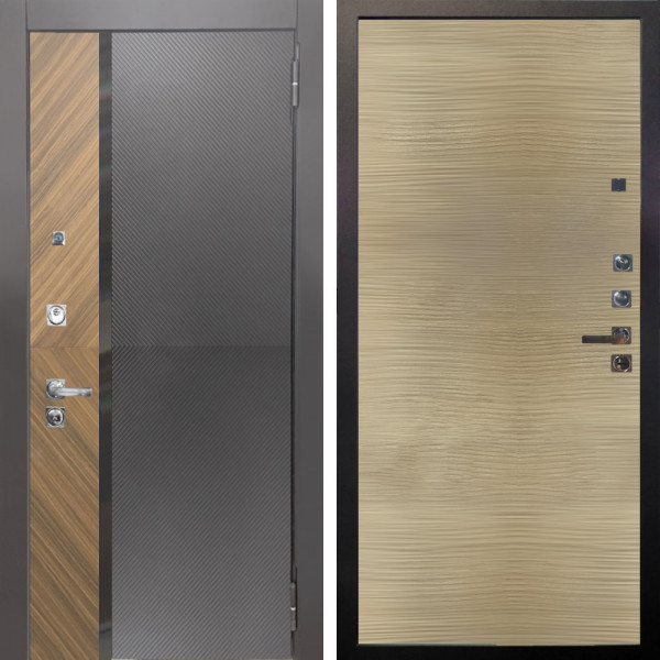 Входная дверь Аргус ЛЮКС 3К ПРО Фуриоса + Элегант Дорс светлый горизонт