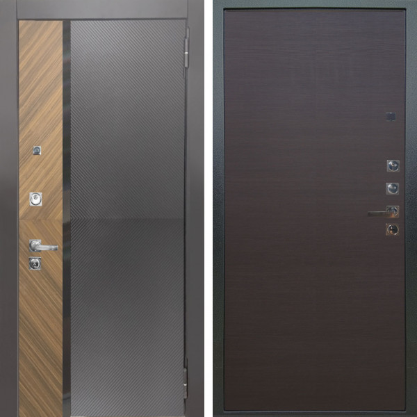Входная дверь Аргус ЛЮКС 3К ПРО Фуриоса + Элегант Венге горизонт