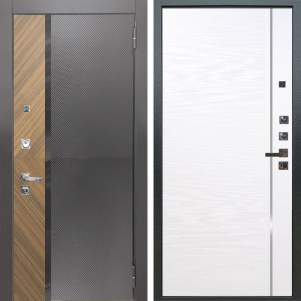 Входная дверь Аргус ЛЮКС 3К ПРО Фуриоса + Гауда Роял вуд белый