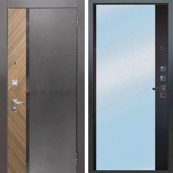 Входная дверь Аргус ЛЮКС 3К ПРО Фуриоса + Магнум Черный софт