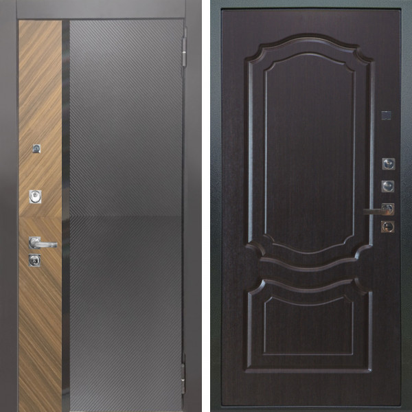 Входная дверь Аргус ЛЮКС 3К ПРО Фуриоса + Мишель Венге