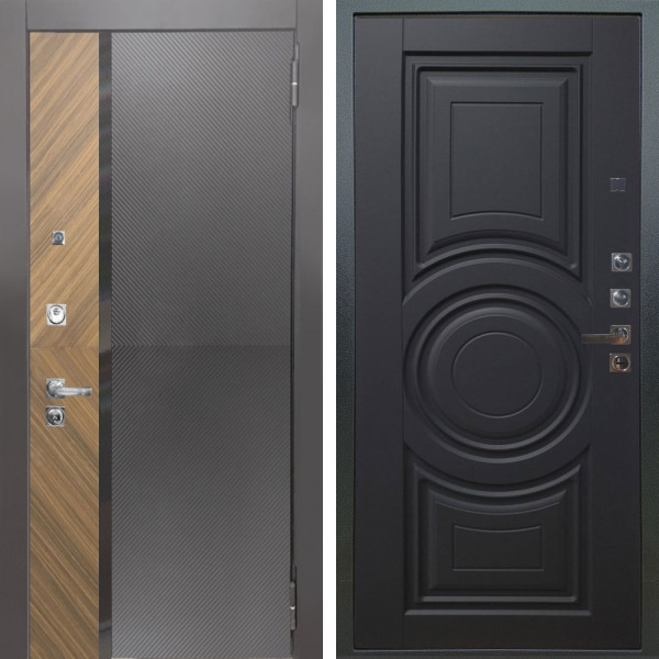 Входная дверь Аргус ЛЮКС 3К ПРО Фуриоса + Могадиш Черный софт