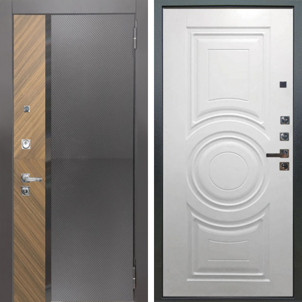 Входная дверь Аргус ЛЮКС 3К ПРО Фуриоса + Могадиш Софт милк