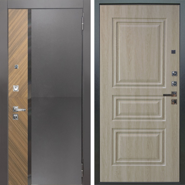 Входная дверь Аргус ЛЮКС 3К ПРО Фуриоса + Скиф Дуб филадельфия крем