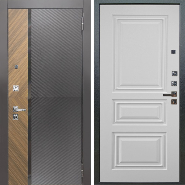Входная дверь Аргус ЛЮКС 3К ПРО Фуриоса + Скиф Софт милк