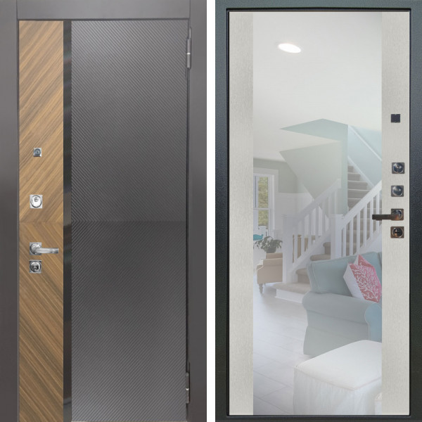 Входная дверь Аргус ЛЮКС 3К ПРО Фуриоса + Вояж Белое дерево