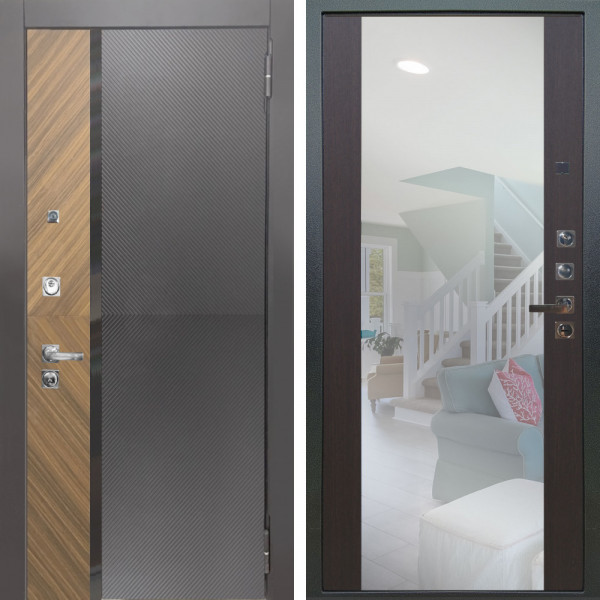 Входная дверь Аргус ЛЮКС 3К ПРО Фуриоса + Вояж Венге