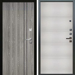 Входная дверь Аргус ЛЮКС 3К ПРО Гейджи Орех мраморный + Агат Вельвет белый горизонт