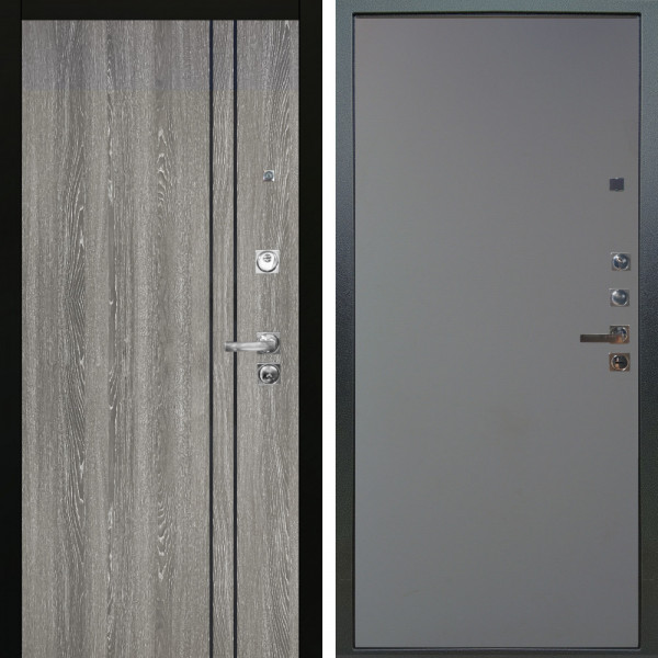 Входная дверь Аргус ЛЮКС 3К ПРО Гейджи Орех мраморный + Элегант Силк маус