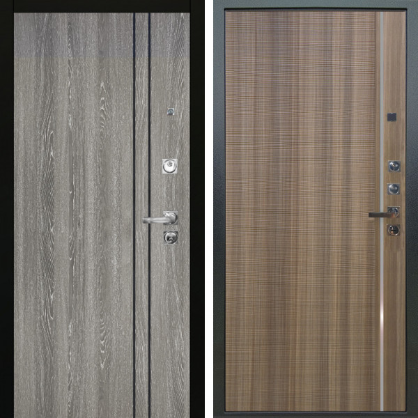Входная дверь Аргус ЛЮКС 3К ПРО Гейджи Орех мраморный + Гауда Керамика
