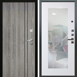 Входная дверь Аргус ЛЮКС 3К ПРО Гейджи Орех мраморный + Милли Роял вуд белый