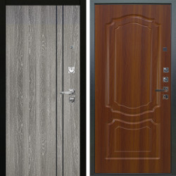 Входная дверь Аргус ЛЮКС 3К ПРО Гейджи Орех мраморный + Мишель Дуб рустикальный