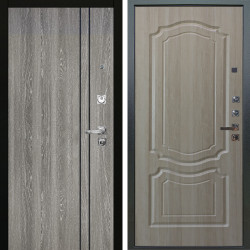 Входная дверь Аргус ЛЮКС 3К ПРО Гейджи Орех мраморный + Мишель Ларче светлый