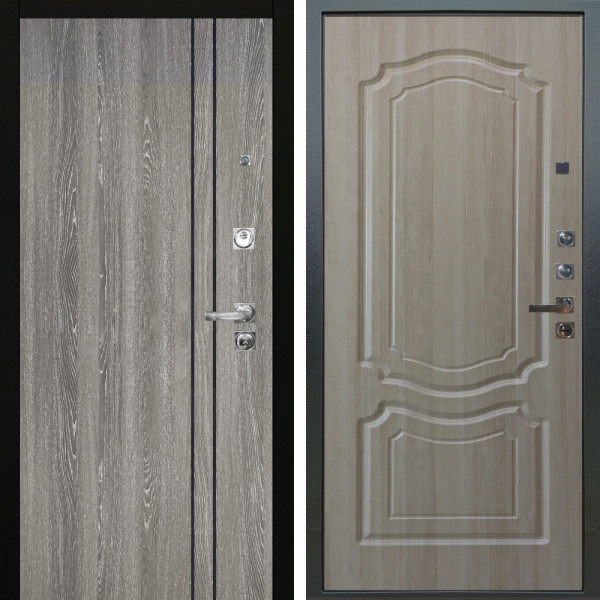 Входная дверь Аргус ЛЮКС 3К ПРО Гейджи Орех мраморный + Мишель Ларче светлый