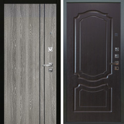 Входная дверь Аргус ЛЮКС 3К ПРО Гейджи Орех мраморный + Мишель Венге