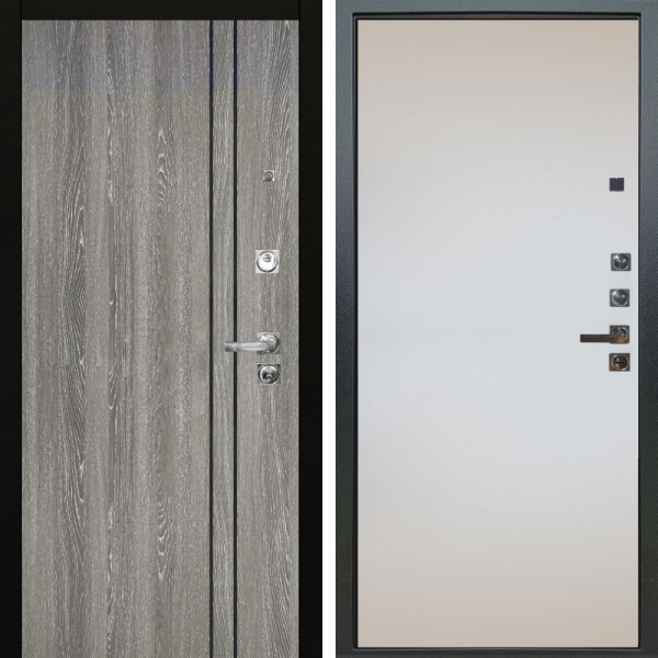 Входная дверь Аргус ЛЮКС 3К ПРО Гейджи Орех мраморный + Под покраску