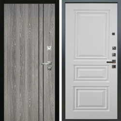 Входная дверь Аргус ЛЮКС 3К ПРО Гейджи Орех мраморный + Скиф Софт милк