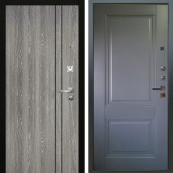 Входная дверь Аргус ЛЮКС 3К ПРО Гейджи Орех мраморный + Соло Антрацит