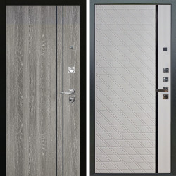 Входная дверь Аргус ЛЮКС 3К ПРО Гейджи Орех мраморный + Тори Софт милк