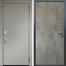 Входная дверь Аргус ЛЮКС 3К ПРО Корсо Силк флай + Агат Светлый бетон