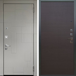 Входная дверь Аргус ЛЮКС 3К ПРО Корсо Силк флай + Элегант Венге горизонт