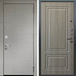 Входная дверь Аргус ЛЮКС 3К ПРО Корсо Силк флай + Элион Дуб филадельфия крем