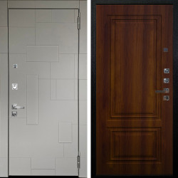 Входная дверь Аргус ЛЮКС 3К ПРО Корсо Силк флай + Элион Дуб рустикальный