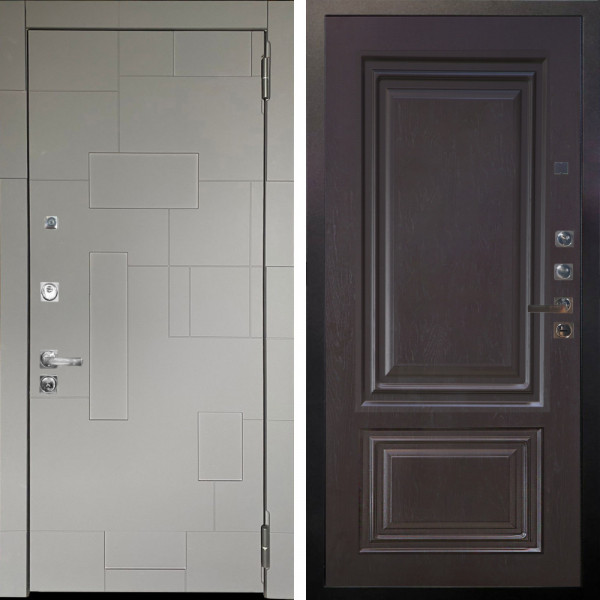 Входная дверь Аргус ЛЮКС 3К ПРО Корсо Силк флай + Элион Горький шоколад