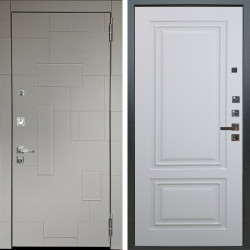 Входная дверь Аргус ЛЮКС 3К ПРО Корсо Силк флай + Элион Софт милк