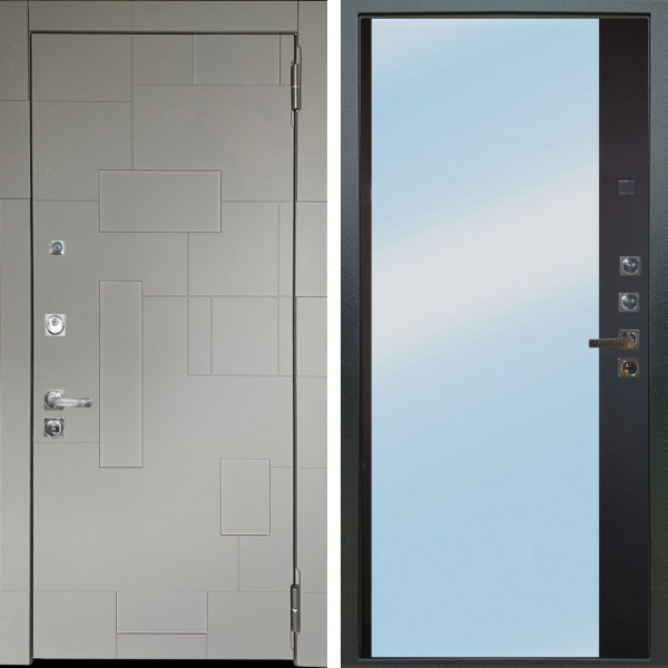 Входная дверь Аргус ЛЮКС 3К ПРО Корсо Силк флай + Магнум Черный софт