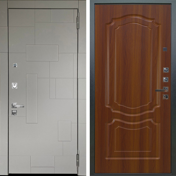 Входная дверь Аргус ЛЮКС 3К ПРО Корсо Силк флай + Мишель Дуб рустикальный