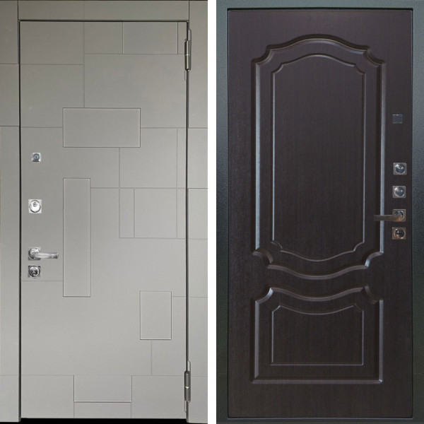 Входная дверь Аргус ЛЮКС 3К ПРО Корсо Силк флай + Мишель Венге