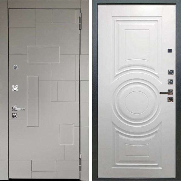 Входная дверь Аргус ЛЮКС 3К ПРО Корсо Силк флай + Могадиш Софт милк